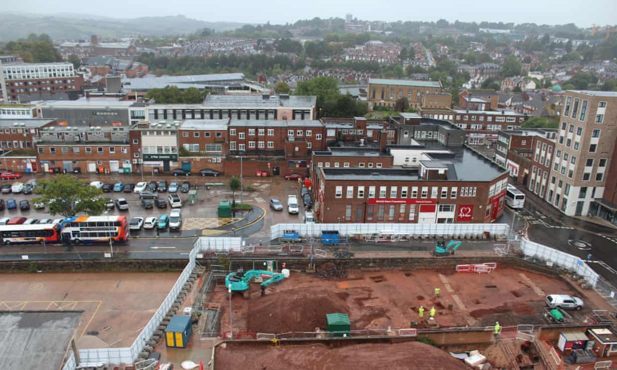 A Roman fort has been discovered under where thousands of us have walked in Exeter city centre