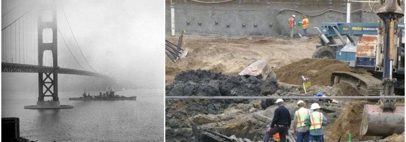 A huge portion of San Francisco, including the Financial District, sits above dozens of 19th-century ships buried underground