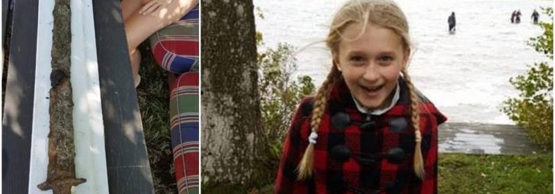 Eight-year-old Swedish-American girl pulls pre-Viking era sword from a lake