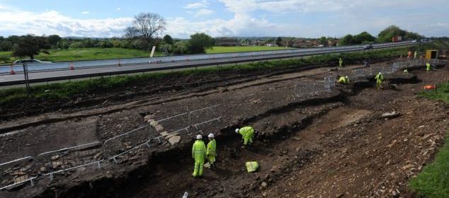 Archaeological dig on the A1 in North Yorkshire uncovers Roman remains