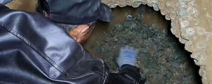 Ancient coins weighing 460 kg found in Shaanxi