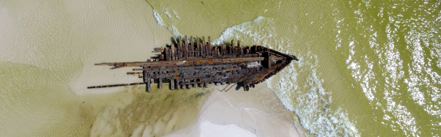 Hurricane Michael unearths nearly 120-year-old ship wreckage on Florida island
