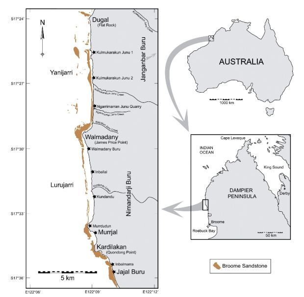 gantheaume point dinosaur footprints location