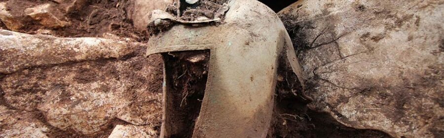 Ancient Greek helmet found buried next to ‘elite warrior’ who died 2,400 years ago