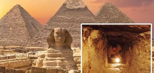 Cave complex may lie beneath Giza Pyramids